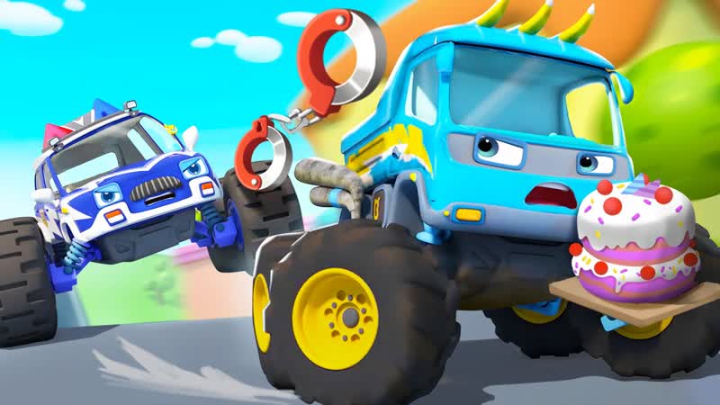 Monster Police Truck Rescue Team, Monster Truck, Fire Truck, Ambulance, Kids Song, Baby