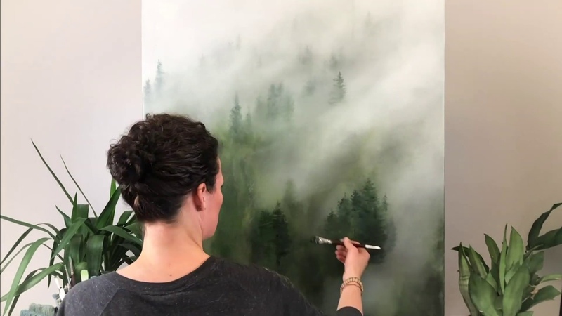 ARTIST SARAH MCKENDRY: MISTY FOREST OIL