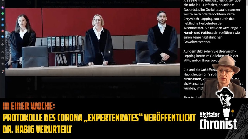 In einer Woche: Protokolle des Corona Expertenrates veröffentlicht Dr Habig