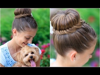 How to Create a Laced Fishtail Bun | Cute Updos