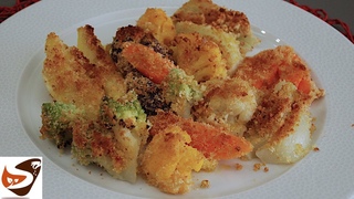 Verdure gratinate al forno: cavolfiori, broccoli,, patate, finocchi - Baked gratinated vegetables