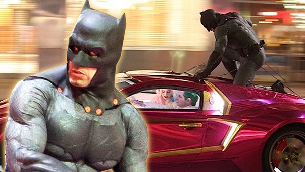 Suicide Squad BATMAN JOKER Chase Scene First