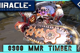 Miracle- Timbersaw  8900 MMR MID Game  DOTA2