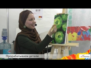 Мастер-класс “Рисуем зеленые яблоки акрилом“