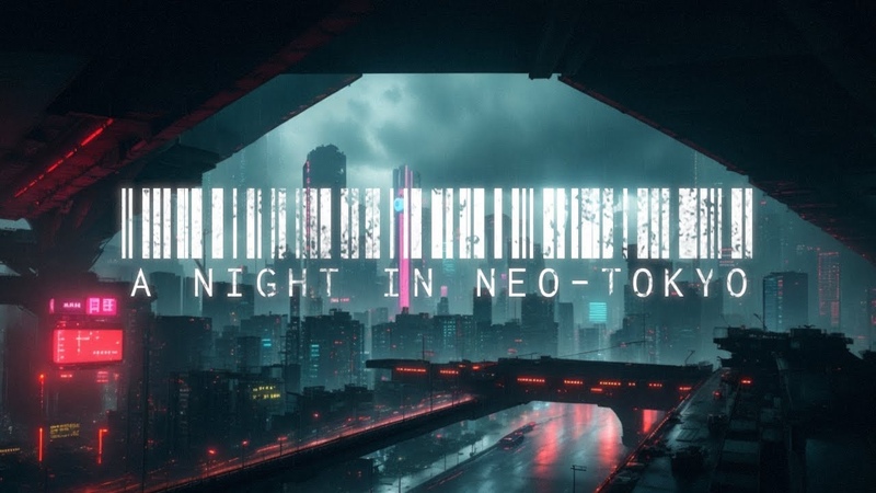 A Night In Neo Tokyo: Cyberpunk Atmosphere For Sleep Focus, Inspired By