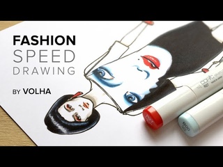 Fashion speed drawing #4 / Рисую фэшн иллюстрацию