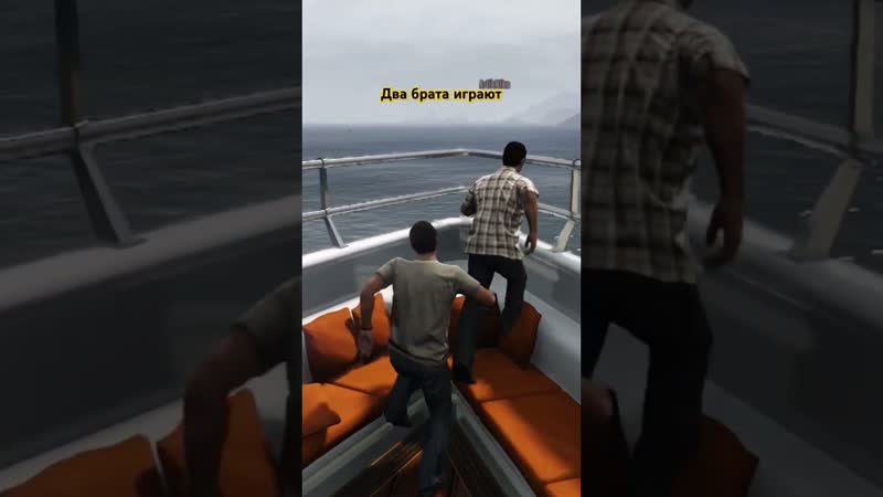 Два брата играют в видеоигры,