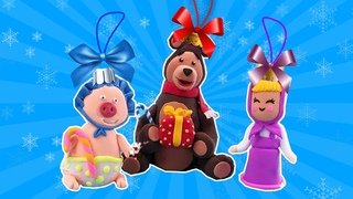 Ёлочные игрушки своими руками Воздушный пластилин KiKi