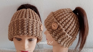 GORRO COLETERO A CROCHET PASO A PASO #Crochet #JuanitaSJ