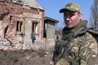 3 КВІТНЯ 2017 р. Бійці АТО показали наслідки ворожих обстрілів у Красногорівці
