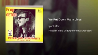 We Put Down Many Lives