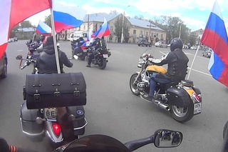 Мотоколонна в честь 9 мая г Кострома 2016 (2- я часть)