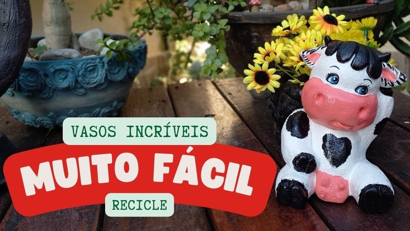 VASOS RECICLANDO pote de sabão MODELANDO COM