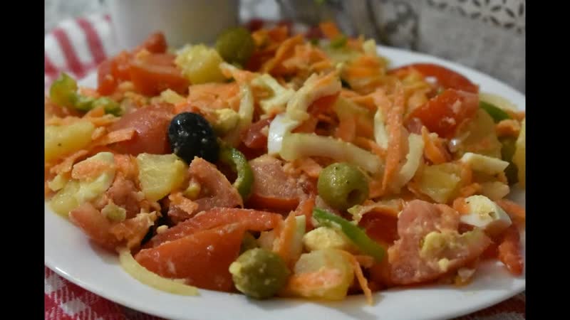 Легкий и питательный летний салат. Ensalada de verano con