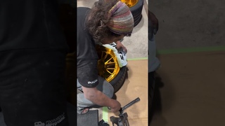 nakai san leaving his mark on the tires of a porsche 997