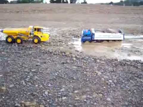 RC BIG TIPPER IN DANGER, RC ACCIDENT, Im