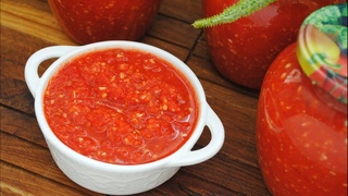 Острая АДЖИКА На Зиму 🔥 Простой и вкусный рецепт аджики из помидоров 👌