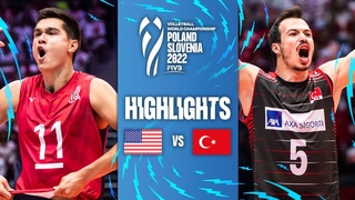 🇺🇸 USA vs. 🇹🇷 TÜR - Highlights Final Phase | Men’s World Championships 2022