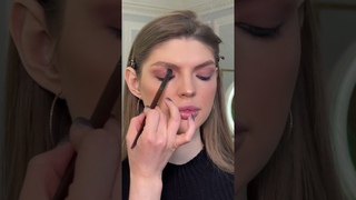 Вечерний макияж в лиловых оттенках
