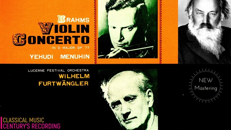 Brahms Violin Concerto , NEW MASTERING Yehudi Menuhin, Wilhelm Furtwängler