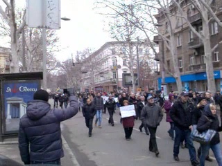 Антивоенная демонстрация в Одессе