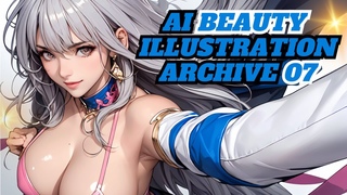 AI beauty illustration archive 07