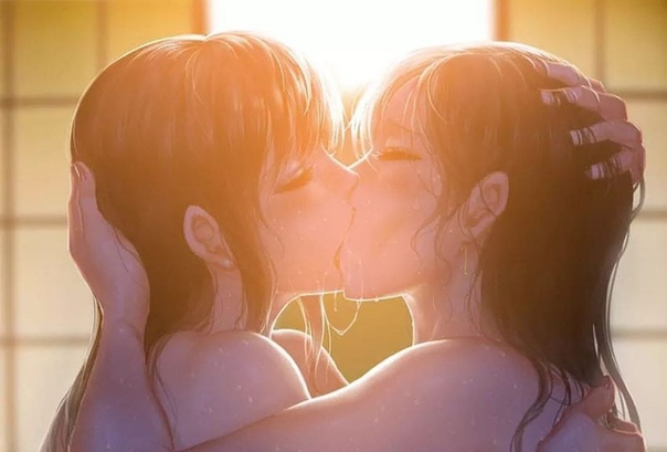 Anime girl blow kiss