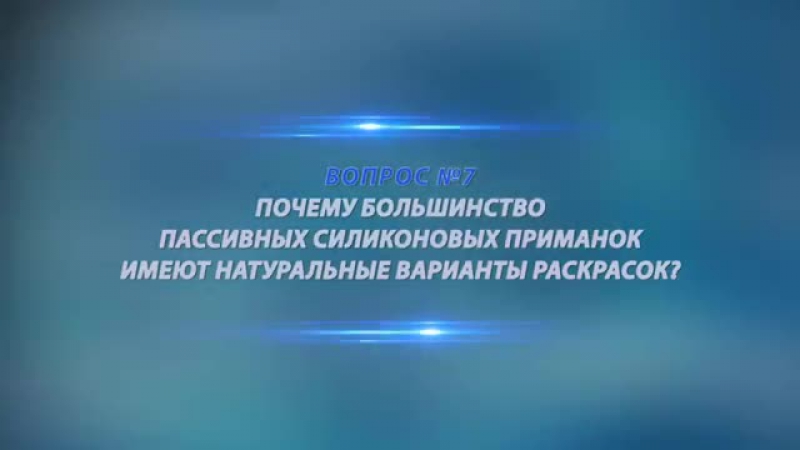 Пассивные селиконовые приманки. Чертова дюжина