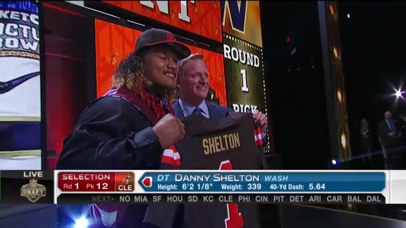 2015 NFL Draft Round 1: Cleveland Browns pick defensive tackle Danny Shelton No.