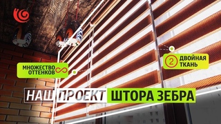 Наш проект | Рулонная штора зебра