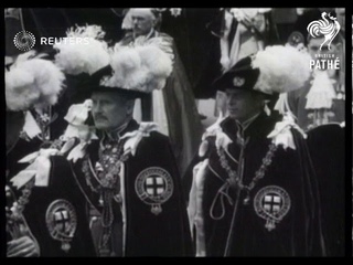 1937 Garter service at St. George's Chapel (1937)