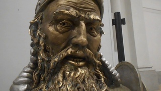il busto di Ezzelino III da romano esposto a Cittadella