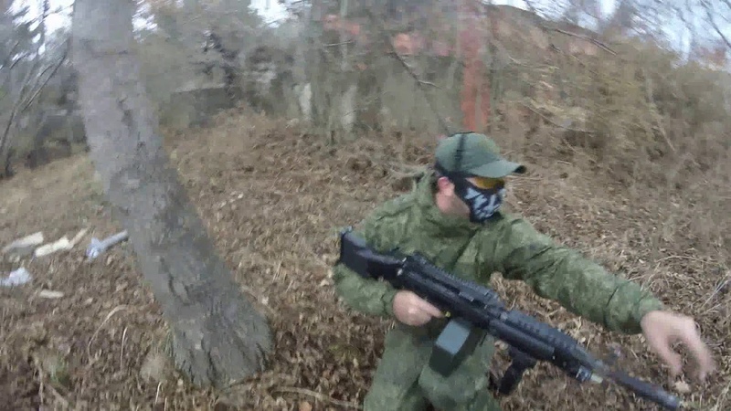 Пулеметчик в страйкболе stoner lmg Russian airsoft machine