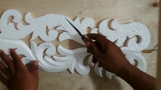 Cara mengikis Styrofoam supaya rapi atau membuat alur ukiran Styrofoam
