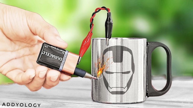 How to Etch on Metal Using Battery