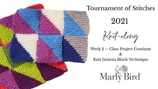 Tournament of Stitches Knit-Along || Week 2 of 6 || Modular Knitting || Knit Blanket and Pillow