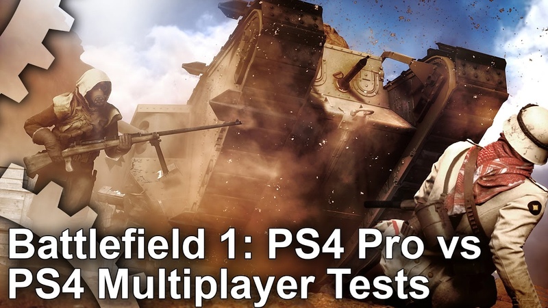 Battlefield 1 Multiplayer PS4 Pro vs PS4 Gameplay Stress