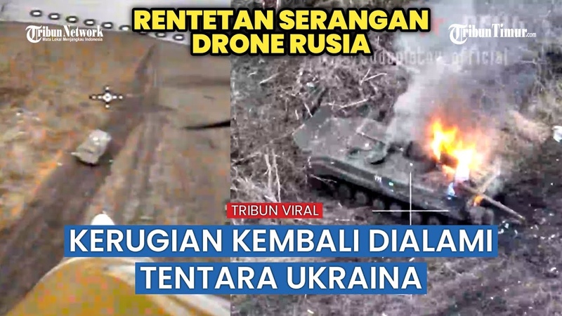 Posisi Infanteri Ukraina Diserang Habis Drone Kamikaze VT 40