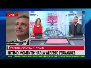 Presidente de Argentina Alberto Fernndez y la vacuna de Oxford - AstraZeneca
