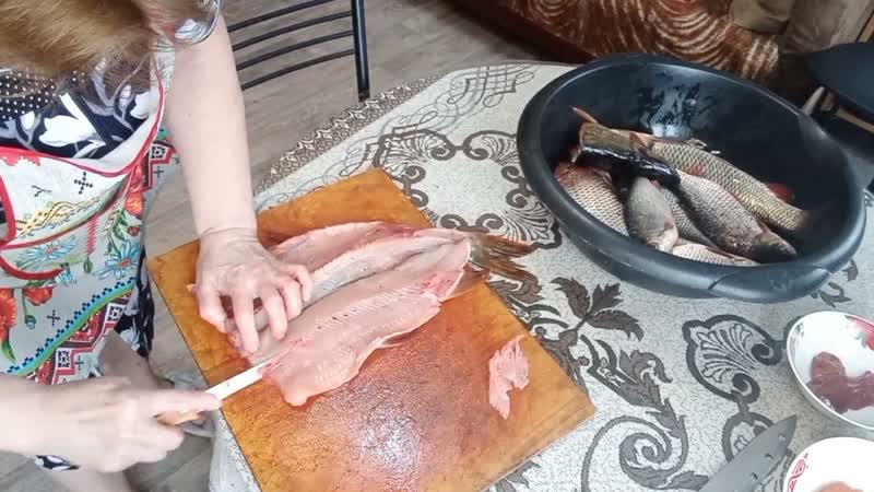 Очень хороший улов, как я снимаю филе с