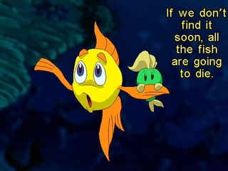 Eddie Eats Luther [Freddi Fish: The Case of the Missing Kelp Seeds - Hidden Cutscene]
