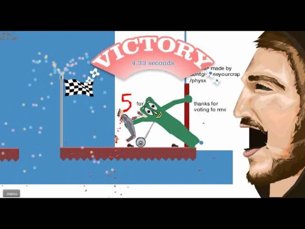 Per4ik играет в Happy Wheels , 4 Бикини