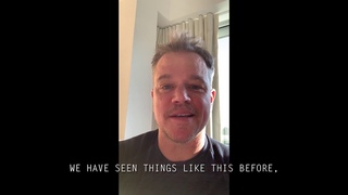 COVID-19 PSAs from the cast of CONTAGION: Matt Damon (2020)