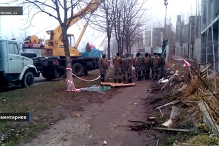 В Киеве разборки из-за очередной стройки
