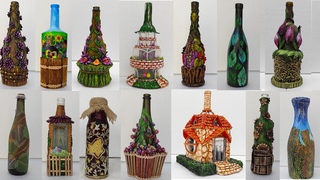 14 Amazing Bottle Art ideas. Made Bottle Decoration. DIY Home Decor