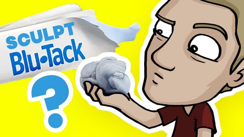 BLUE TACK SCULPTURE Art Challenge with Sticky