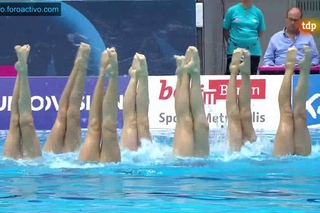 Belarus (BLR) Team Free Final Berlin European Aquatics Championships 2014