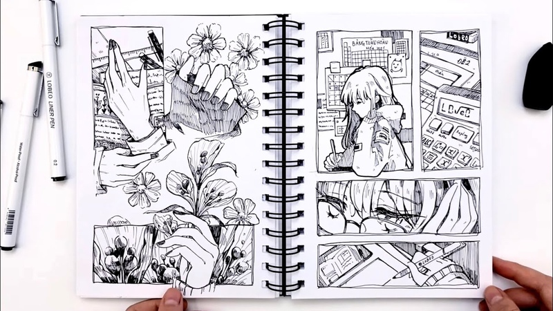 Thử thách vẽ hết sổ 50 tờ 100 trang Lobeo Idea Sketchbook, Phần 2, Sketchbook