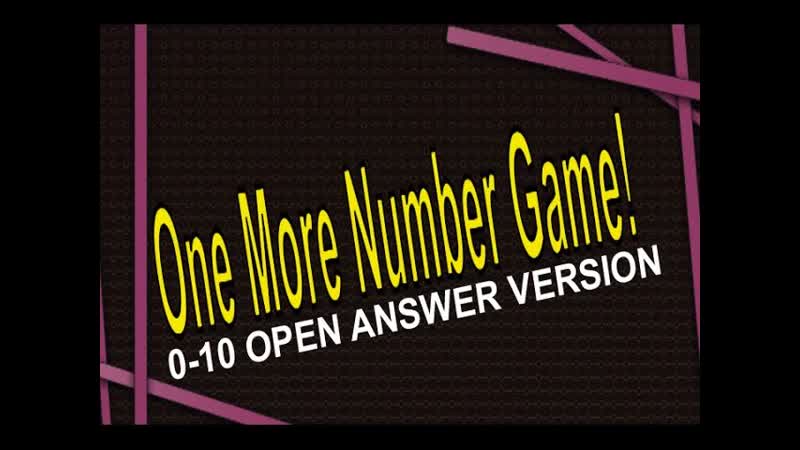 Number Song , One MORE Number Game 0 10 Open Answer, Jack