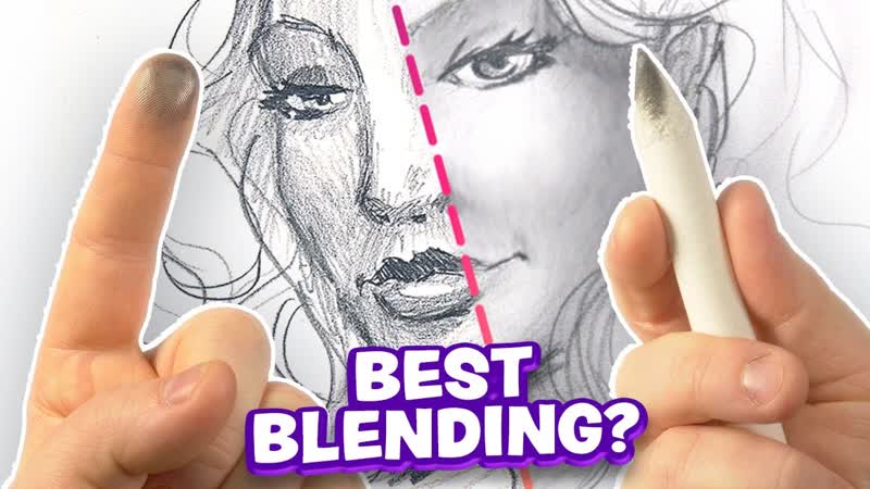 ART with my Finger Vs. a Blending Stump WHICH